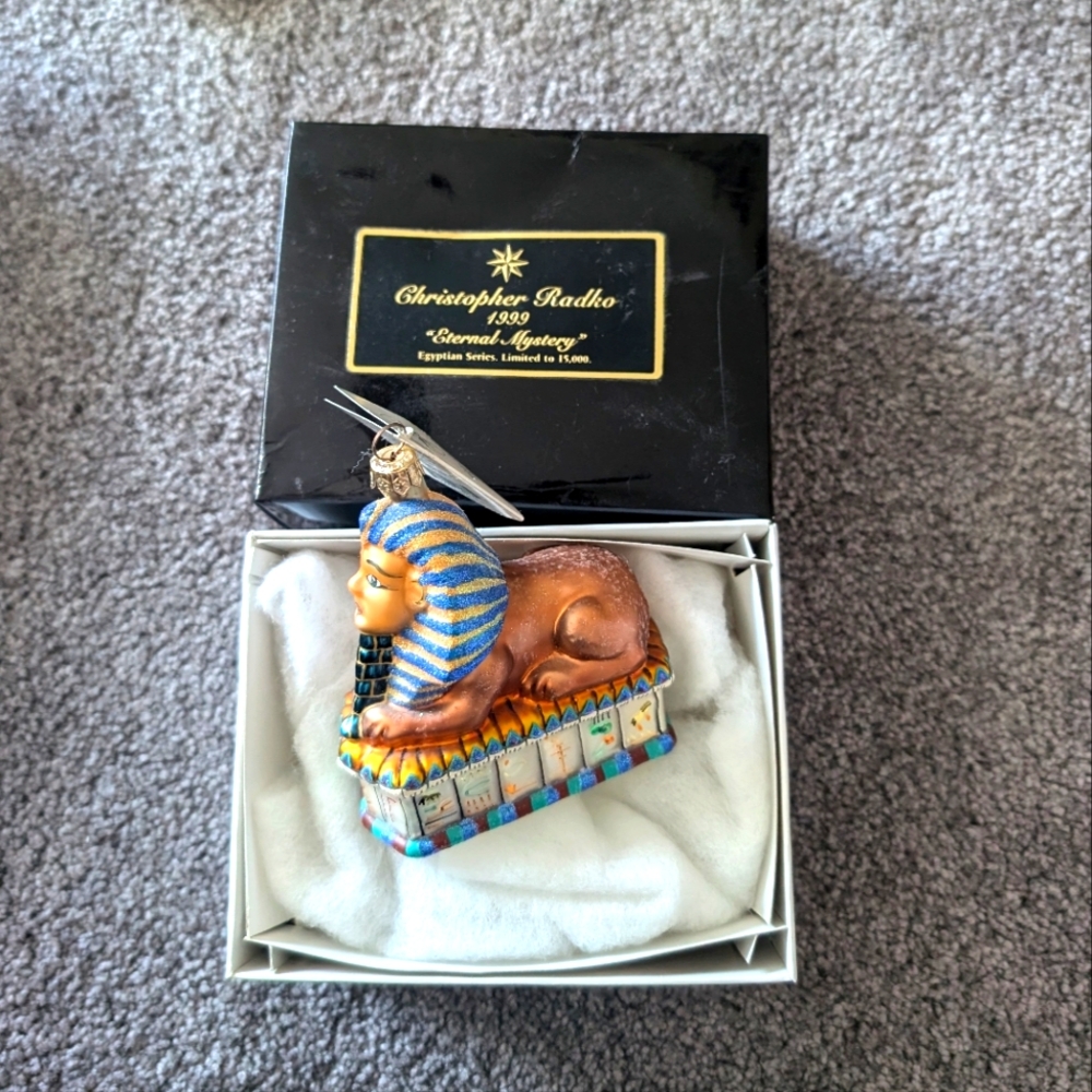 Vintage Christopher Radko Sphinx Ornament